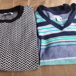2 - 100% Cotton Sweaters by Kim Rogers